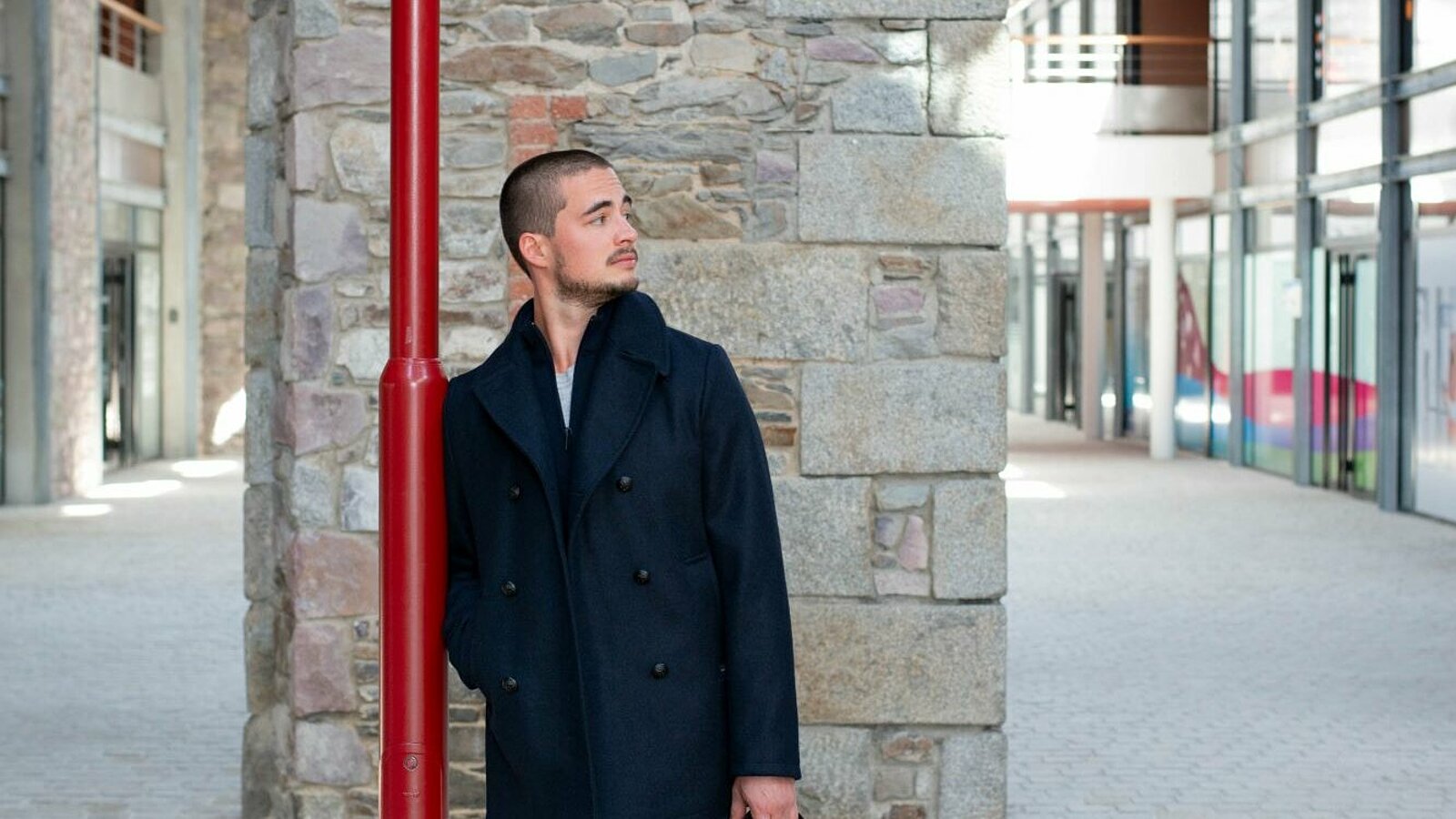 OSLO - Dalmard Marine men's peacoat